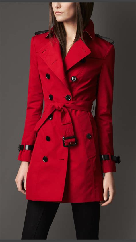 burberry jacke rot|burberry coats for women.